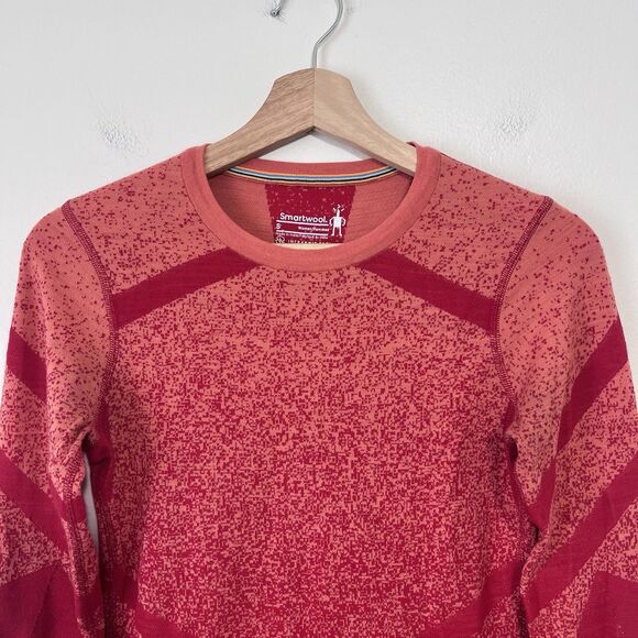 Smartwool Women's Intraknit 200 Thermal Merino Wool Base Layer Seamless Red Sz S - Picture 3 of 11